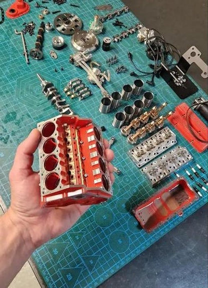 V8 Petrol Engine Model Kit